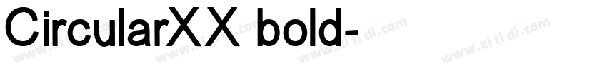 CircularXX bold字体转换